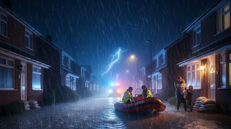 The ‘Danger to Life’ flood warning that has residents fleeing tonight.
